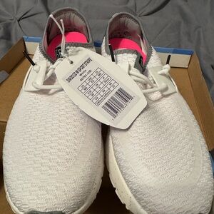 Hey Dude White and Gray Women's Sneakers